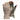 A pair of light gray fingerless gloves on male hands, featuring a textured palm and padded grip.