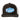 Black and white baseball cap featuring a blue and white camo patch with the text 'BLAZER BAY' on it.