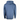 Back view of a blue hooded sweatshirt.