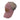 Side of a pink and grey mesh baseball cap with a brown patch that says 'Blazer Bay' on the front.