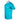 Side of a turquoise short-sleeve T-shirt with a left chest pocket and a white blazer bay logo on it.