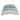 Gray visor hat with a bright blue 'Blazer Bay' logo sewn on the front.