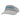 Side of a gray visor hat with a blue Blazer Bay logo embroidered on the front.