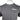 Close up of the chest of a gray short-sleeve T-shirt with a grey distressed blazer boats logo.