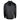 Back view of a black hooded sweatshirt with a grey AFTECH logo on the side of the back.