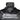 Close-up of a black high-performance boat hoodie featuring the Blazer Boats logo in grey on the chest and a built-in face mask.
