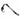 Black pole with a looped rope end and hooks at the other end. Printed on the pole is 'Blazer' in white.