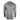 Back view of a heathered gray hooded long-sleeve shirt displayed on a mannequin.