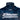 Close-up of a blue camouflage hoodie with a neck gaiter and a white 'Blazer High Performance Boats' logo on the chest.