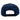 Back view of a navy-blue baseball cap with a snapback closure.