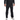 Person wearing black rain pants with a Blazer brand logo on the left hip.