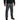 Person wearing gray rain pants with a blazer brand logo on the left hip.
